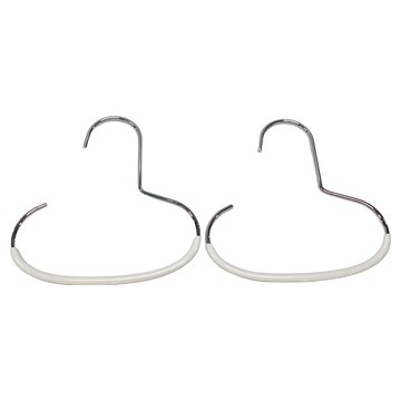 SHIMOYAMA 防滑無痕型圍巾絲巾收納架 腰帶掛架 2個  白色  1組