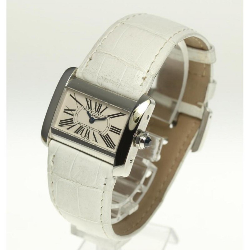 ☆良品【CARTIER】カルティエ ミニタンクディヴァン W6300255 クォーツ レディース | LINEブランドカタログ