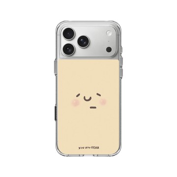 iPhone 17 Pro Max Clear Case（相機按鈕） 透明 - 咻咻熊 XiuXiubear - 泥泥臉