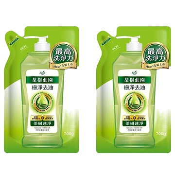 farcent 花仙子 茶樹莊園 超濃縮洗碗精 補充包 茶樹速淨  700g  2包