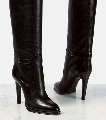 Saint Laurent Diane 105 leather knee-high boots