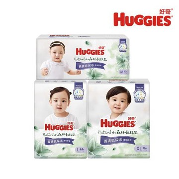 HUGGIES 好奇 小森林 嬰兒紙尿褲/嬰兒尿布(黏貼型尿布) M-XL 箱購