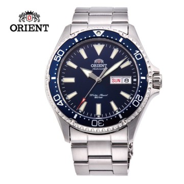 ORIENT 東方錶 WATER RESISTANT系列 200m潛水錶 鋼帶款 藍色 RA-AA0002L