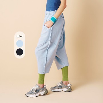 元動力 高腰保暖造型寬版飛鼠褲(兩色；S-M)