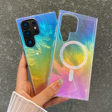 鐳射漸變 Magsafe磁吸 適用 三星 S25edge S25 S24 24+ S23 Ultra 保護殼 防摔殼