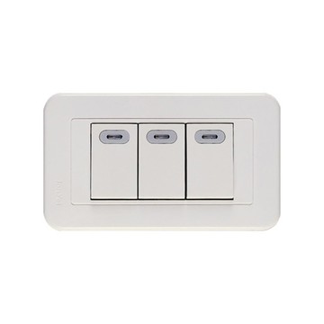 PANDA三開關蓋板組