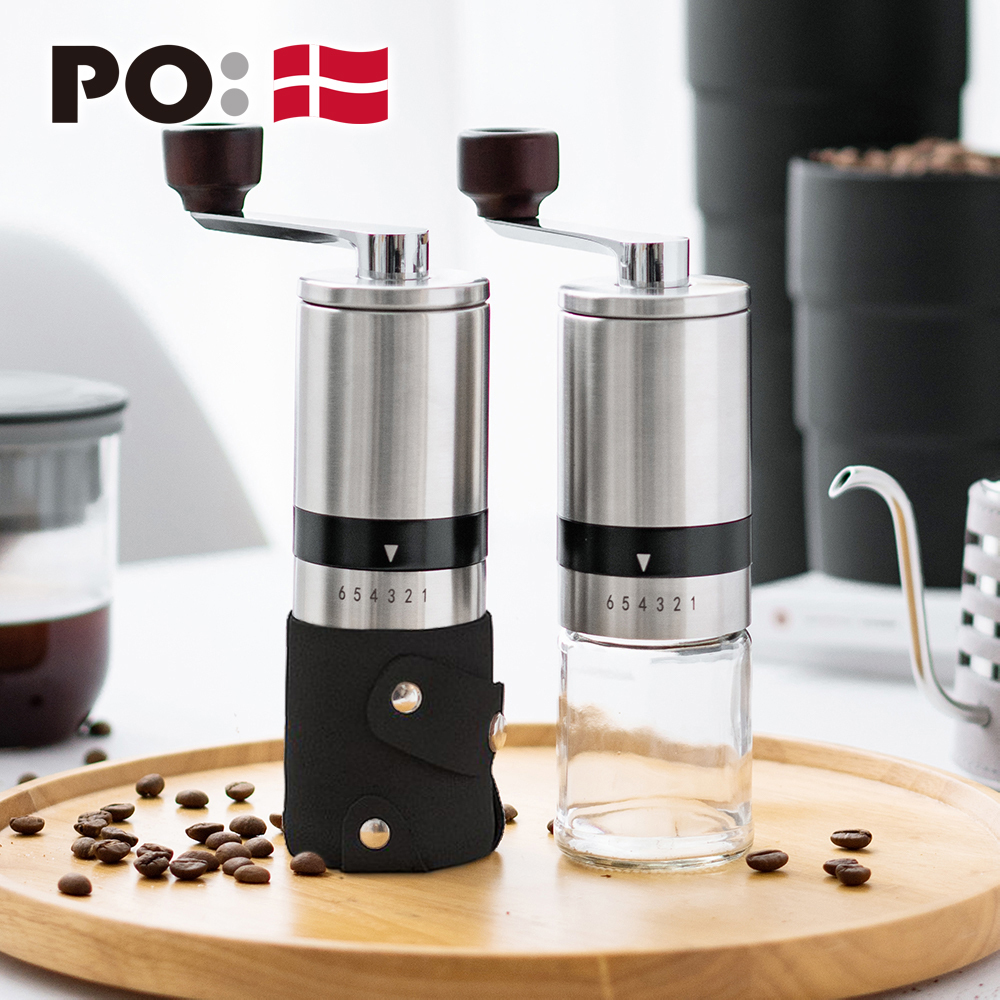 PO: 丹麥手動式不銹鋼研磨咖啡器2.0(黑)(不鏽鋼磨芯)