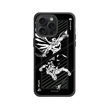 iPhone 15 Pro Max SolidX 黑 - Batman 蝙蝠俠 - 小丑與蝙蝠俠撲克牌