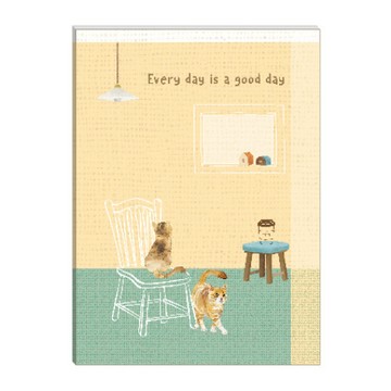 蝦皮隔日到貨 橫線定頁筆記本 16K-貓咪 墊腳石購物網