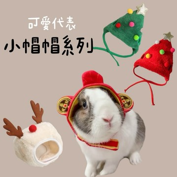 哈密兔事·帽子頭飾｜兔兔頭飾新年裝扮頭套兔子帽子 兔子迷你帽子兔兔飾品帽子🐰兔用品兔保暖帽子