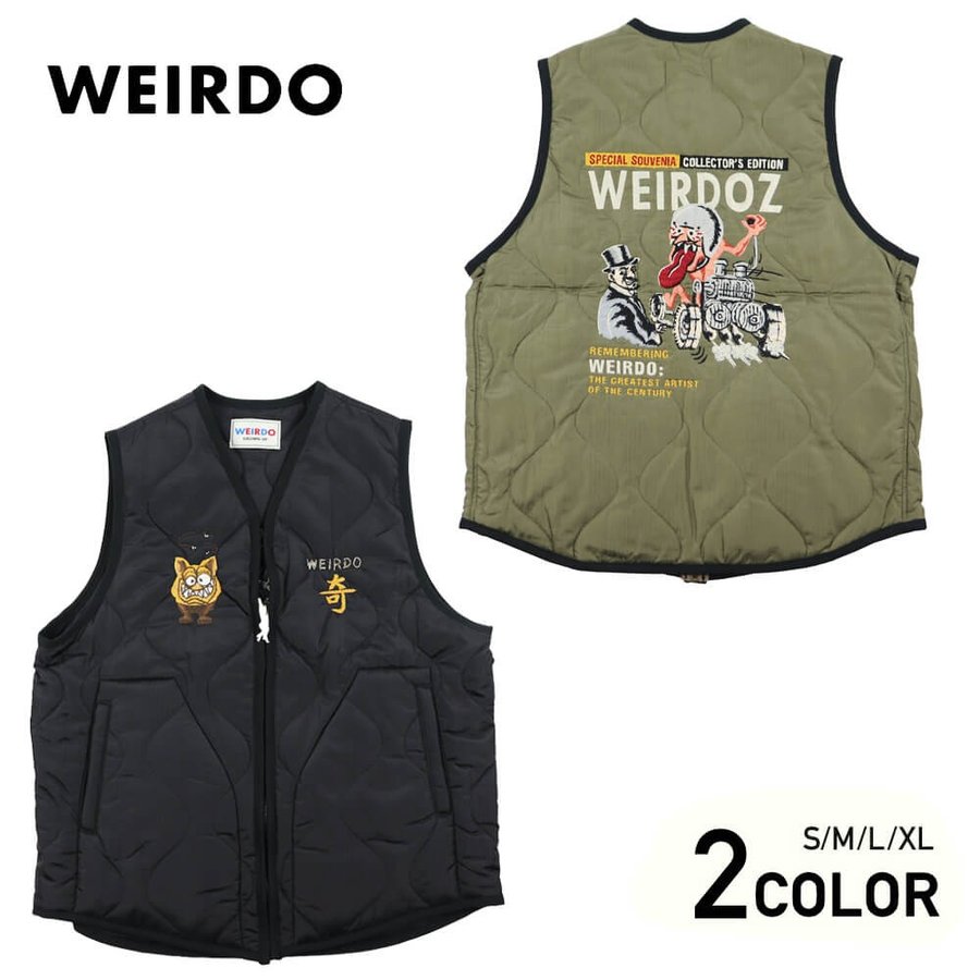 最安値に挑戦 -QUILTING WEIRDO ウィアード VEST」 キルティングベスト