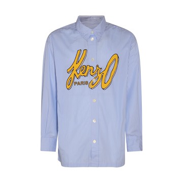 Kenzo - Light Blue Multicolour Cotton Shirt