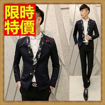 西裝外套男西服-正規領型單排扣修身男外套3色65b32【獨家進口】【米蘭精品】