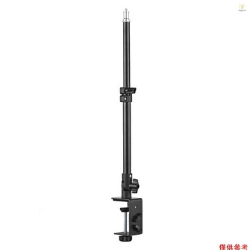 多功能通用鋁合金 C 夾 + 可調節三腳架延長桿,帶 1/4 英寸螺絲可調節長度角度 28-46 厘米,適用於相機 Ph