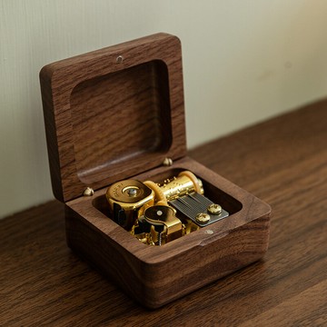 公司貨 免運 快速出貨 收納盒 首飾盒 首飾收納盒 化妝品收納盒 實木收納盒 木質音樂盒八音盒女孩生日禮物天空之城高級感復古送女兒