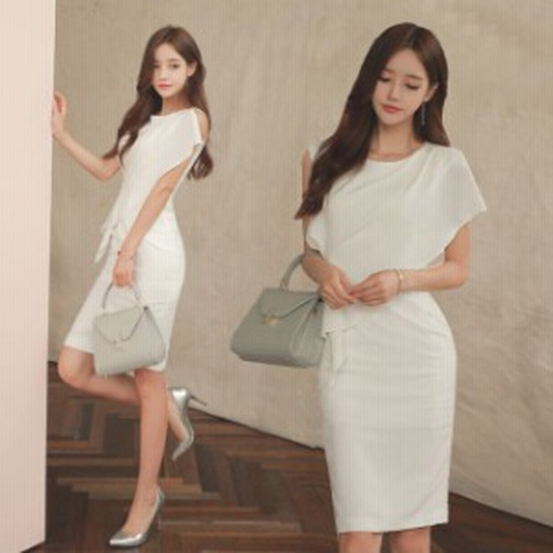 白 ホワイトワンピース カジュアル ドレス 膝丈ワンピース 無地エ フォーマル ワンピース 韓国風 夏 結婚式ドレス 30代 タイトワンピース 通販 Lineポイント最大7 0 Get Lineショッピング