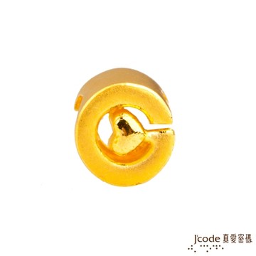 J code真愛密碼金飾 G英文字母黃金串珠