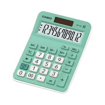卡西歐CASIO桌上型計算機/12位元/MX-12B-GN/綠色