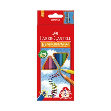 輝柏FABER-CASTELL大三角油性色鉛筆/16-116538-10/10色