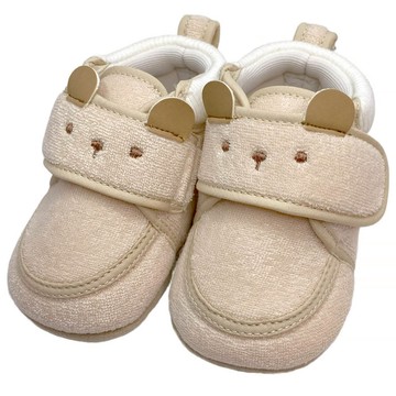 akachan honpo - 學步鞋-動物-淺卡其色-日本製