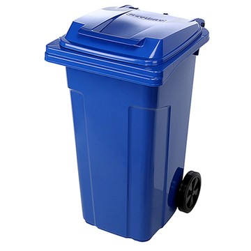 KEYWAY環保社區輪式垃圾桶120L/PSW1203/藍/個