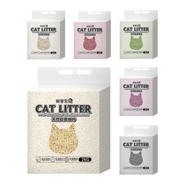 【LIKE PET】高吸水植物貓砂 2KG (天然豆腐砂 除臭 細條 低粉塵 可沖馬桶)
