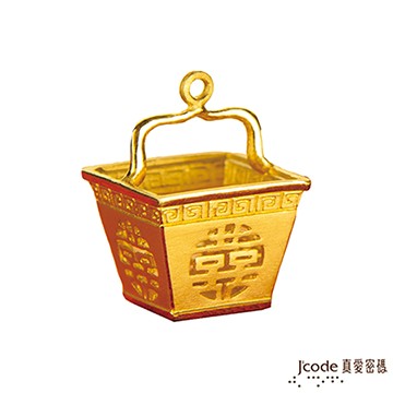 J’code真愛密碼 添妝九寶系列 雙囍金斗黃金墜子