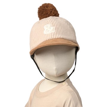 akachan honpo - 球球棒球帽-象牙白色