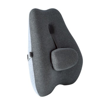 KOLKO 腰靠坐墊枕 A0318-1  40 x 14 x 50cm  黑灰色