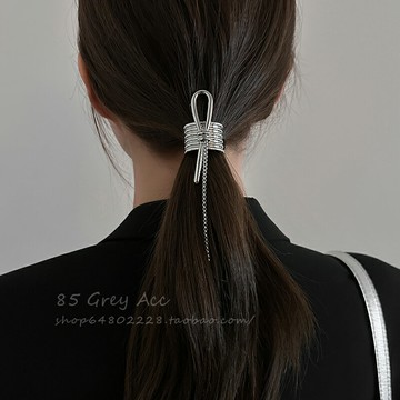 小眾輕奢設計感金屬馬尾扣扎頭發搭配裝飾高馬尾發扣氣質高級發飾