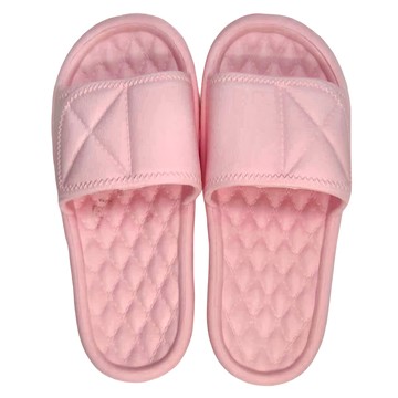 輕量格紋拖鞋 Set 3  EVA材質  L(39-40)  粉色