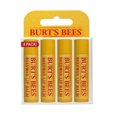 Burt s Bees 蜜蜂爺爺-Beewax 蜂蠟護唇膏 4件經濟裝 17g 2017