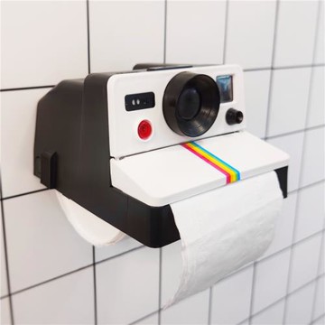 寶麗來復古相機紙巾盒衛生間創意個性家用ins風卷紙盒免打孔裝飾