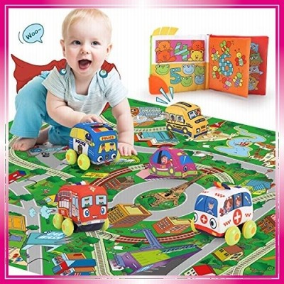 Remoking 赤ちゃん おもちゃ プレイマット 布おもちゃ 室内遊具 おもちゃ 女の子 男の子 車 おもちゃ デジタル布 通販 Lineポイント最大get Lineショッピング