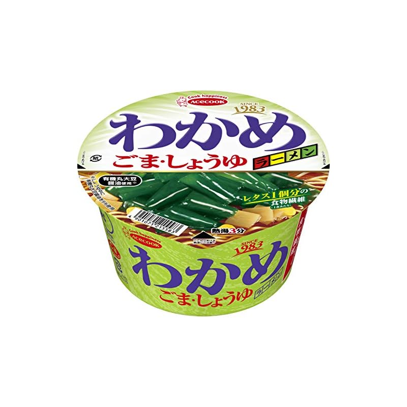 エースコック わかめラーメン ごましょうゆ 93g 12個