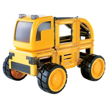 guide craft PowerClix 磁力片 工程車輛組合 5歲以上  55片  1盒