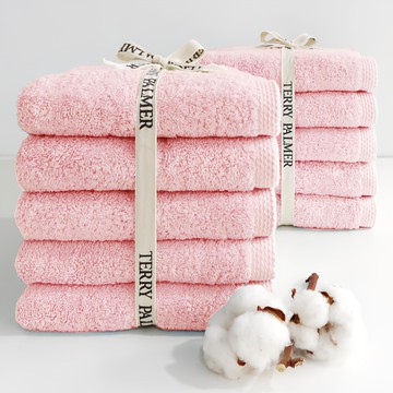 TERRY PALMER 飯店毛巾 200g 棉  1組  粉色