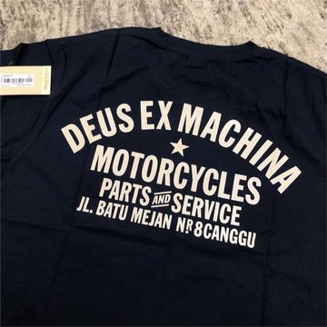 美式復古T恤chicano 花體英文簡約字體純棉阿美咔嘰黑色圓領T恤男