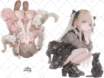 original sticker no.6544 人物貼紙 原創貼紙 人物貼紙 女孩貼紙 原創人物貼紙