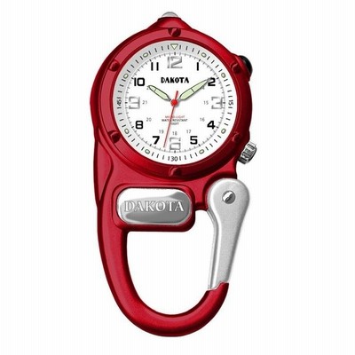 ダコタ Dakota 時計 カラビナ ウォッチ ミニ クリップ Red Antique Gold ホワイト 3879-2