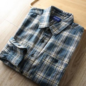 美式潮牌休閑工裝格子襯衫男日系廓形痞帥百搭襯衣復古薄外套男士