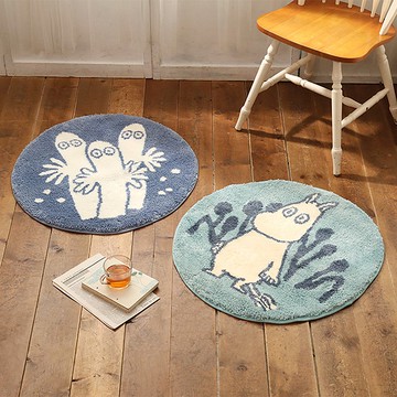 Moomin造型腳踏墊-嚕嚕米 姆明 溜溜們 吸水踏墊 防滑植絨腳踏墊