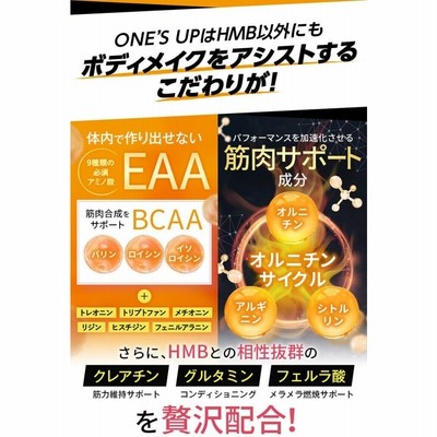 ワンズアップ ONE'S UP 90粒 1日6粒 HMBCa2000mg CHEMISTRY 川畑要監修