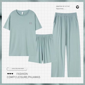 莫代爾男士加肥加大碼夏天睡衣