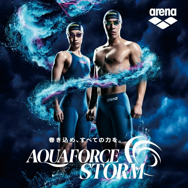 ARENA アリーナ 競泳水着 メンズ アクアフォース ストーム AQUAFORCE STORM CP WA承認モデル レーシングスパッツ 高速水着  短距離 選手向き | LINEブランドカタログ