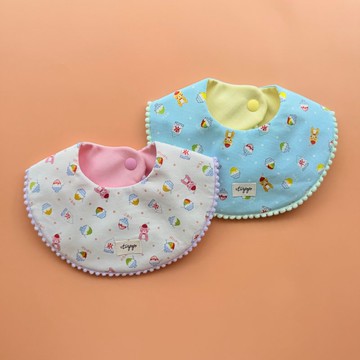 Tanpopo 手作寶寶小物 | 夏日甜品系列雙面圍兜