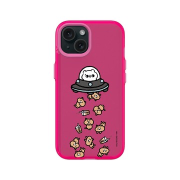 iPhone 15 Clear 粉漾桃 - 爽爽貓 Song Song Meow by SECOND - UFO爽爽貓