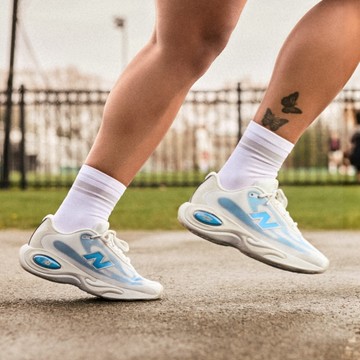 NEW BALANCE 慢跑鞋 AC RUNNER 冰藍白 緩衝 運動鞋 女 WACR15HW