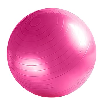捷華 瑜珈球 厚度2mm 粉色 承重150kg 附充氣泵  55cm