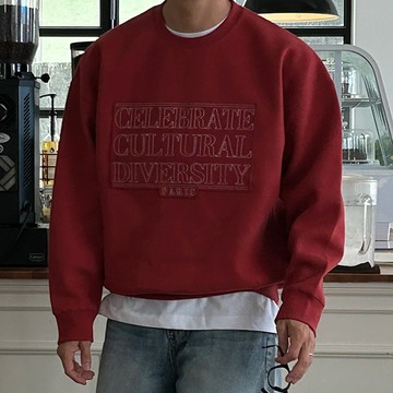 正韓DIVERSITY 純棉字母刺繡圓領大學T恤 4色 YUPPIE 預購商品 1007